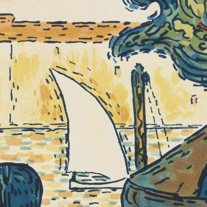 St. Tropez Il Porto Di St. Tropez Paul Signac psn108 quadro stampato su tela