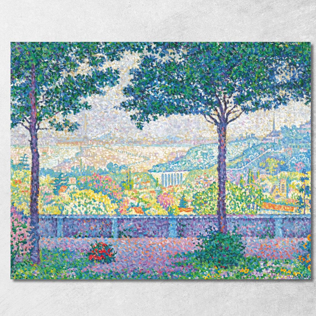 Terrazza Meudon Paul Signac psn110 quadro stampato su tela Terrazza Meudon Paul Signac psn110 quadro stampato su tela