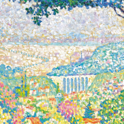 Terrazza Meudon Paul Signac psn110 quadro stampato su tela