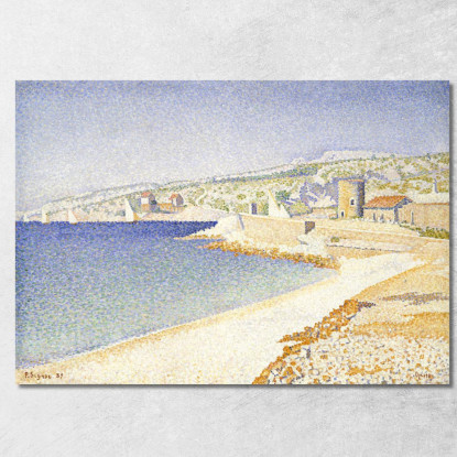 Il Molo Di Cassis Opus 198 1889 Paul Signac psn115 quadro stampato su tela