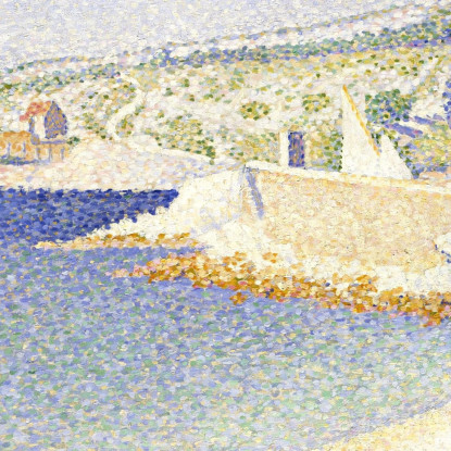 Il Molo Di Cassis Opus 198 1889 Paul Signac psn115 quadro stampato su tela