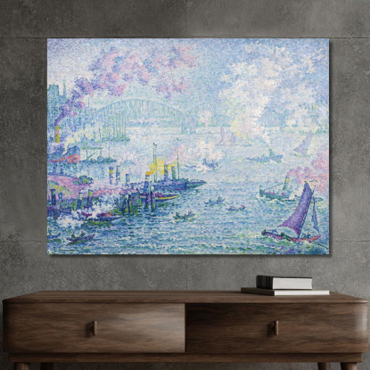 Il Porto Di Rotterdam Paul Signac psn116 quadro stampato su tela