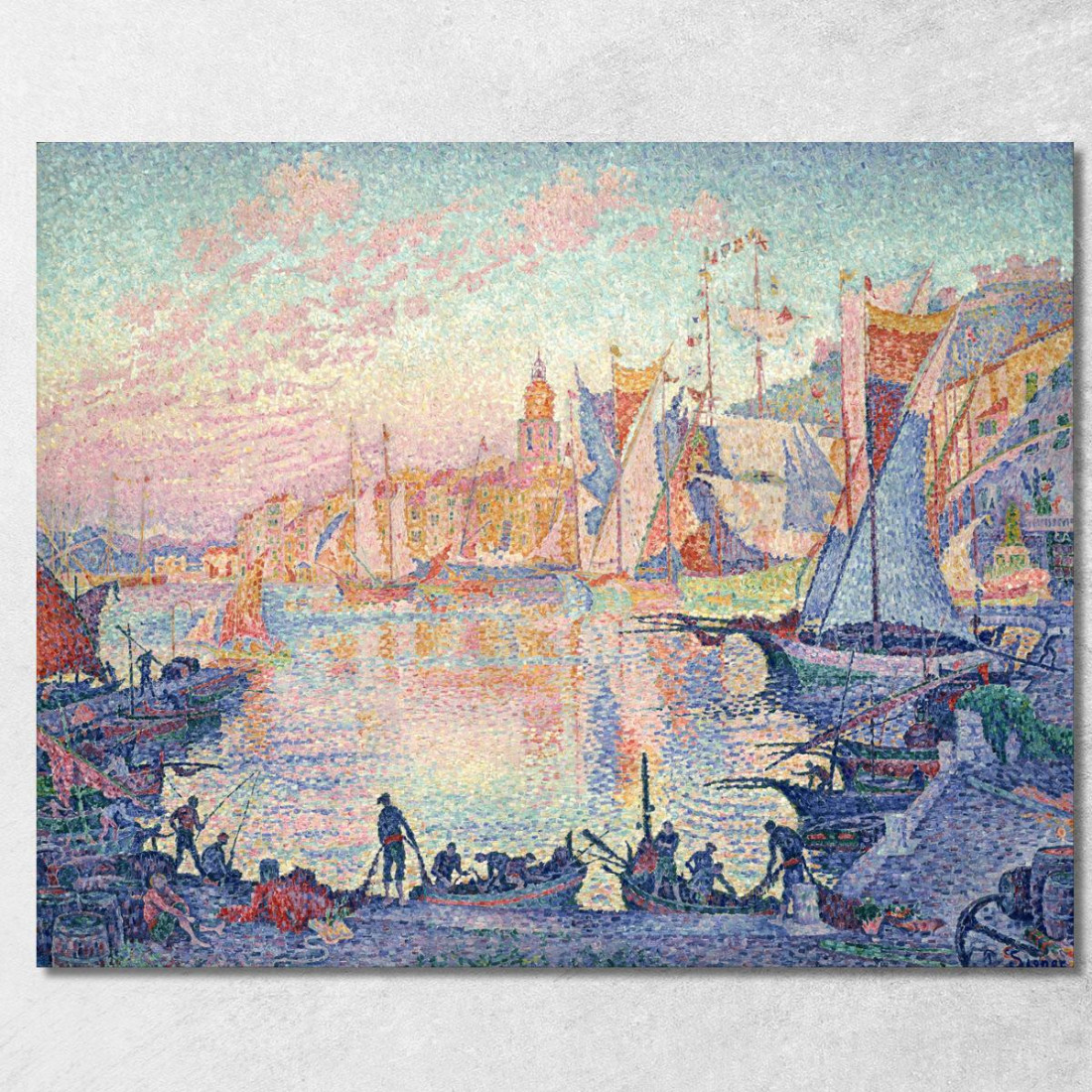 Il Porto Di Saint-Tropez Paul Signac psn117 quadro stampato su tela Il Porto Di Saint-Tropez Paul Signac psn117 quadro stampato su tela