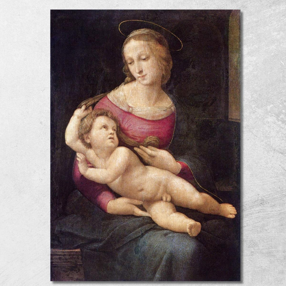 Madonna Di Bridgewater Raffaello Sanzio rph3 quadro stampato su tela Madonna Di Bridgewater Raffaello Sanzio rph3 quadro stampato su tela