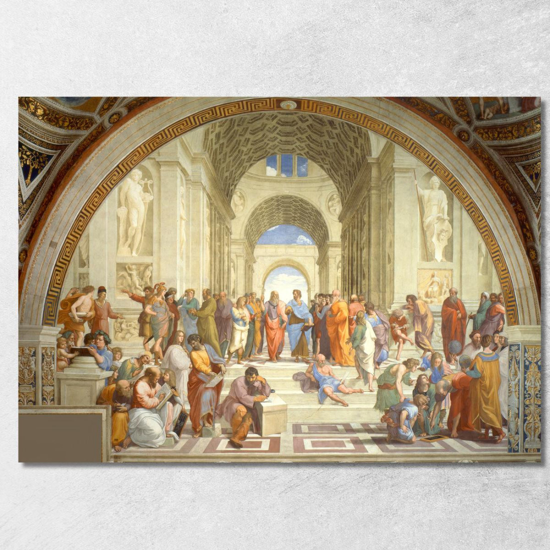 Scuola Di Atene Raffaello Sanzio rph20 quadro stampato su tela Scuola Di Atene Raffaello Sanzio rph20 quadro stampato su tela