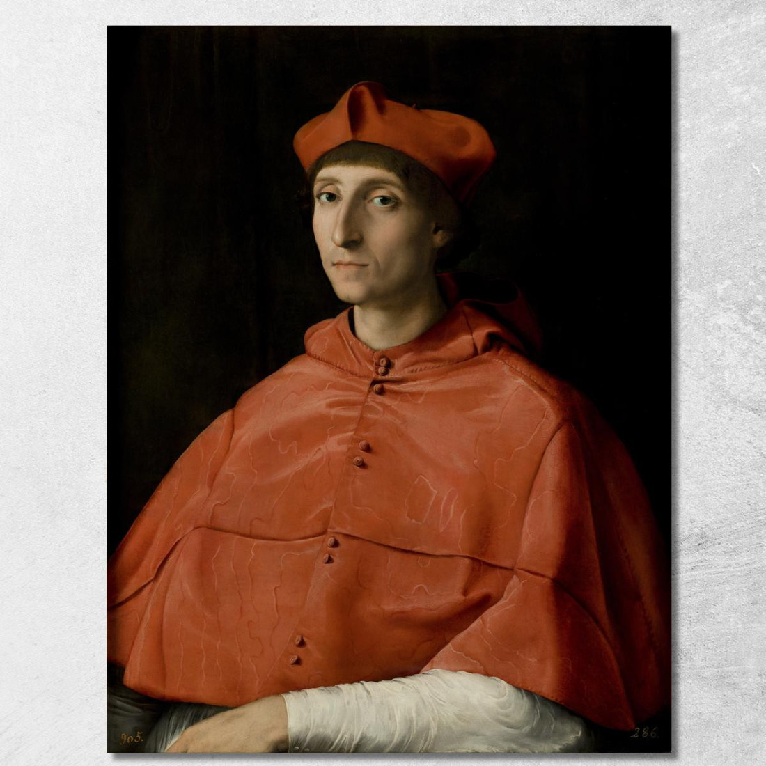 Ritratto Di Un Cardinale Raffaello Sanzio rph22 quadro stampato su tela Ritratto Di Un Cardinale Raffaello Sanzio rph22 quadro stampato su tela