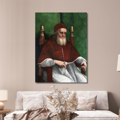 Ritratto Di Papa Giulio Ii Raffaello Sanzio rph27 quadro stampato su tela