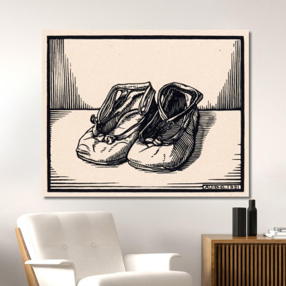Paio Di Scarpe Julie de Graag jdg44 quadro stampato su tela