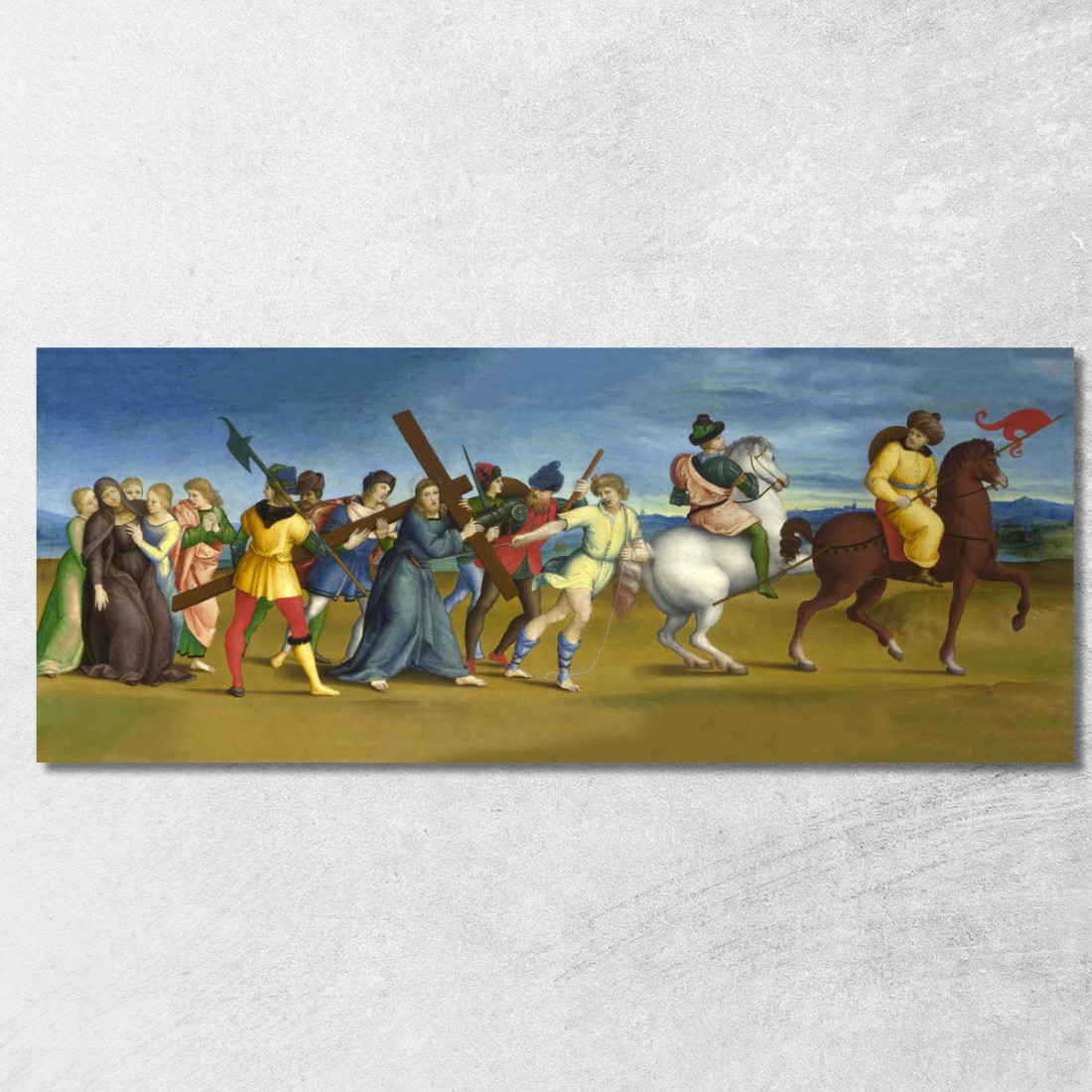 La Processione Al Calvario Raffaello Sanzio rph32 quadro stampato su tela La Processione Al Calvario Raffaello Sanzio rph32 quadro stampato su tela