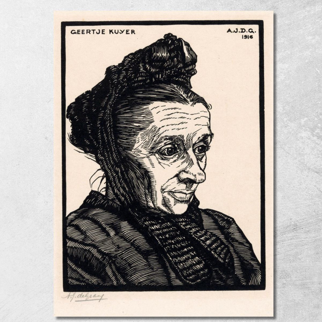 Ritratto Di Geertje Kuijer Julie de Graag jdg47 quadro stampato su tela Ritratto Di Geertje Kuijer Julie de Graag jdg47 quadro stampato su tela