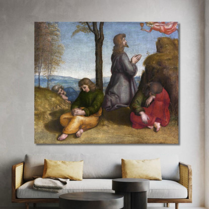 L'Agonia Nell'Orto Raffaello Sanzio rph36 quadro stampato su tela