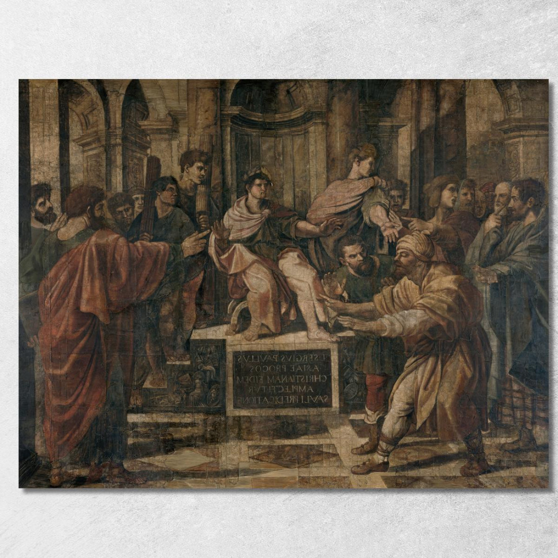 L'Accecamento Di Elimi Raffaello Sanzio rph38 quadro stampato su tela L'Accecamento Di Elimi Raffaello Sanzio rph38 quadro stampato su tela