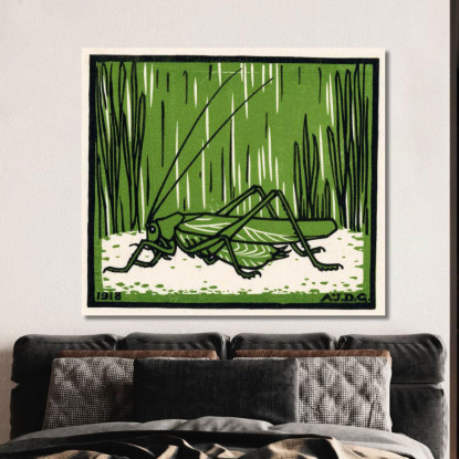 Cavalletta Julie de Graag jdg57 quadro stampato su tela