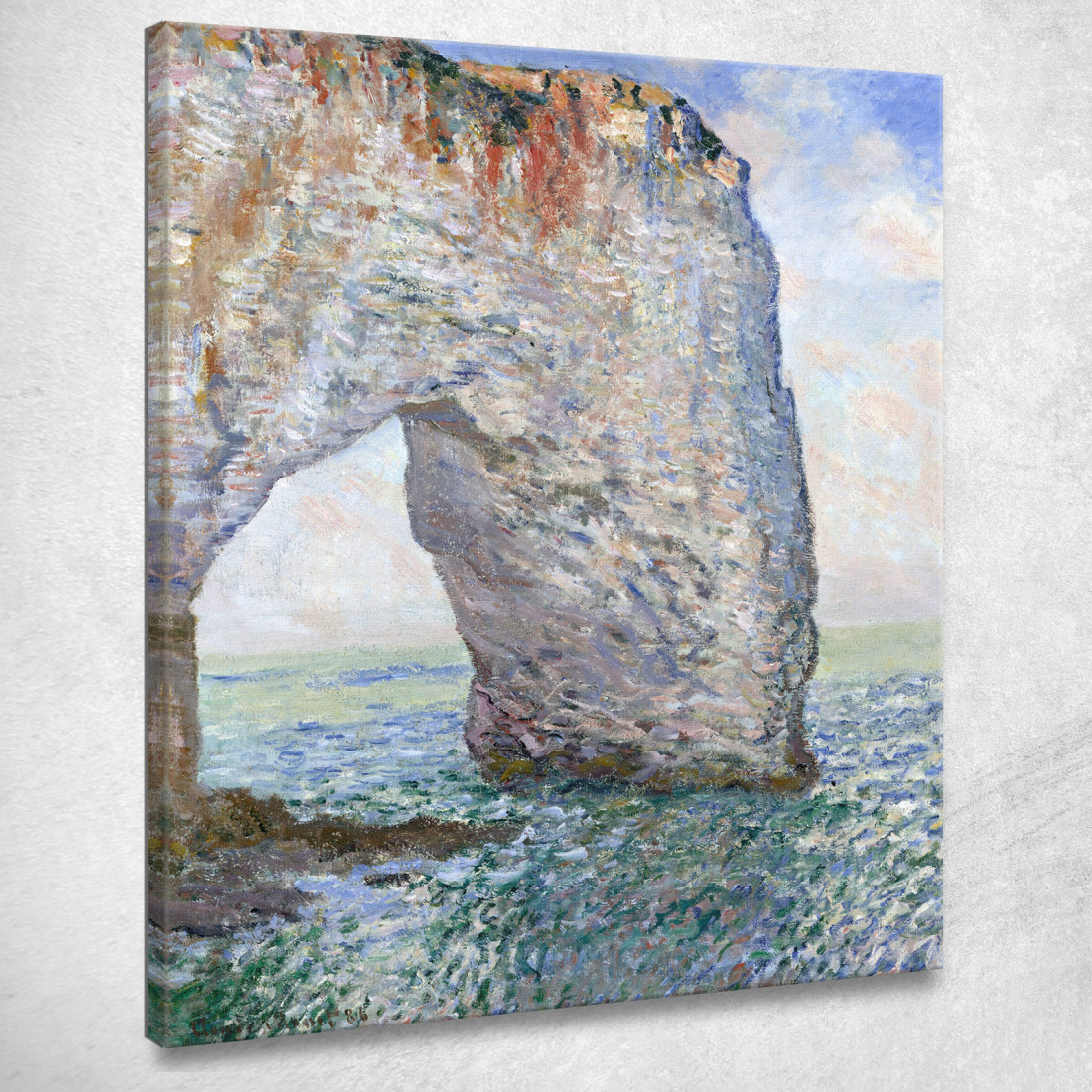 La Manneporte Vicino A Étretat 1886 Claude Monet mnt329 quadro stampato su tela La Manneporte Vicino A Étretat 1886 Claude Monet mnt329 quadro stampato su tela