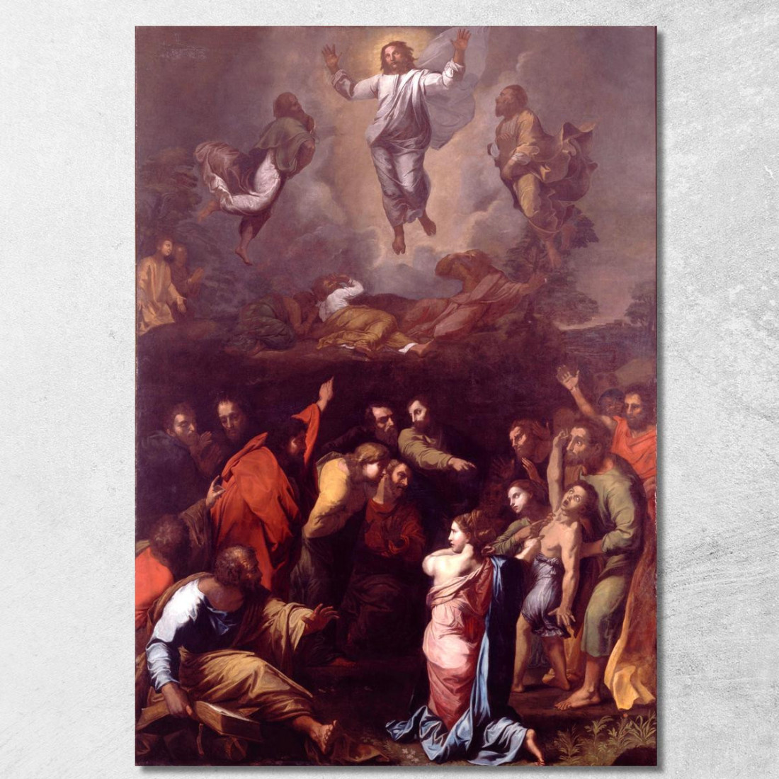 La Trasfigurazione Raffaello Sanzio rph46 quadro stampato su tela La Trasfigurazione Raffaello Sanzio rph46 quadro stampato su tela