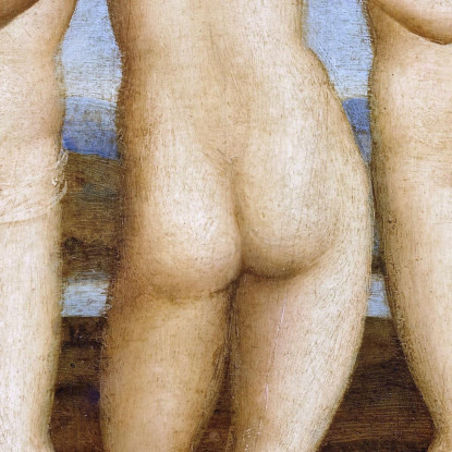 Tre Grazie Raffaello Sanzio rph47 quadro stampato su tela
