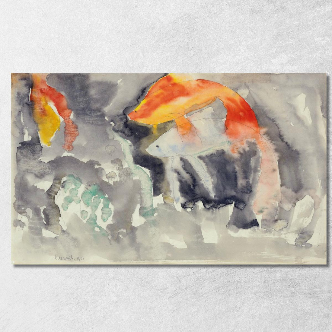 Serie Pesce N. 5 Charles Demuth cdm17 quadro stampato su tela Serie Pesce N. 5 Charles Demuth cdm17 quadro stampato su tela