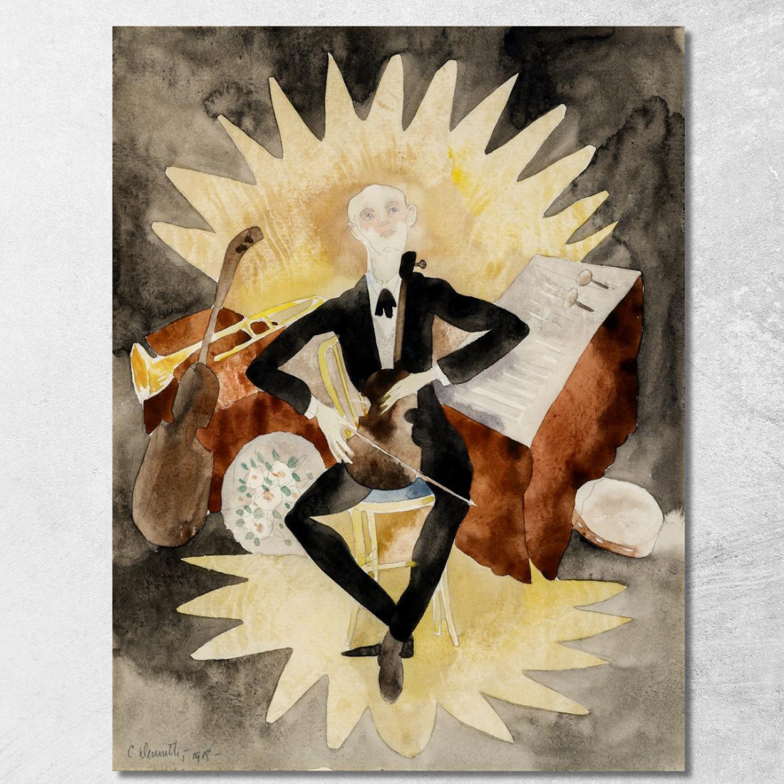Musicista Charles Demuth cdm33 quadro stampato su tela Musicista Charles Demuth cdm33 quadro stampato su tela