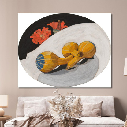 Zucca E Zinnie Charles Demuth cdm47 quadro stampato su tela