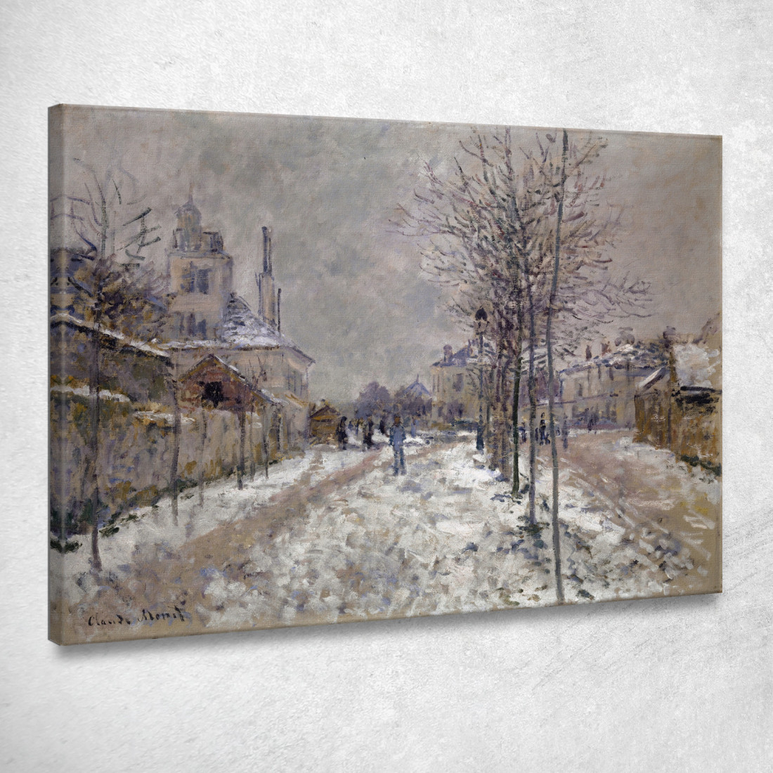 Il Boulevard De Pontoise Innevato Ad Argenteuil Claude Monet mnt338 quadro stampato su tela Il Boulevard De Pontoise Innevato Ad Argenteuil Claude Monet mnt338 quadro stampato su tela