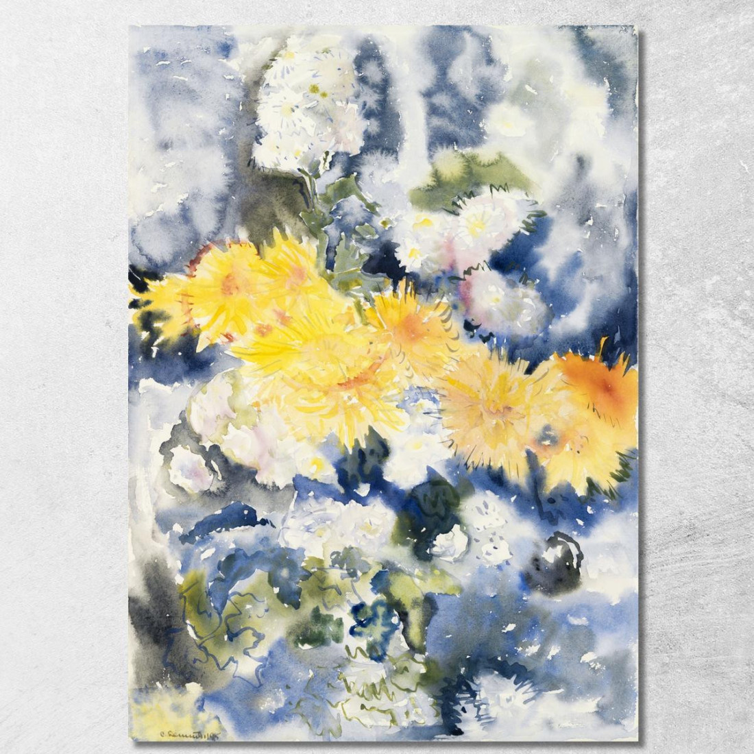 Giallo E Blu Charles Demuth cdm54 quadro stampato su tela Giallo E Blu Charles Demuth cdm54 quadro stampato su tela