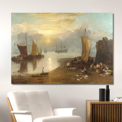 Il Sorgere Del Sole Attraverso Il Vapore Joseph Mallord William Turner jwt9 quadro stampato su tela