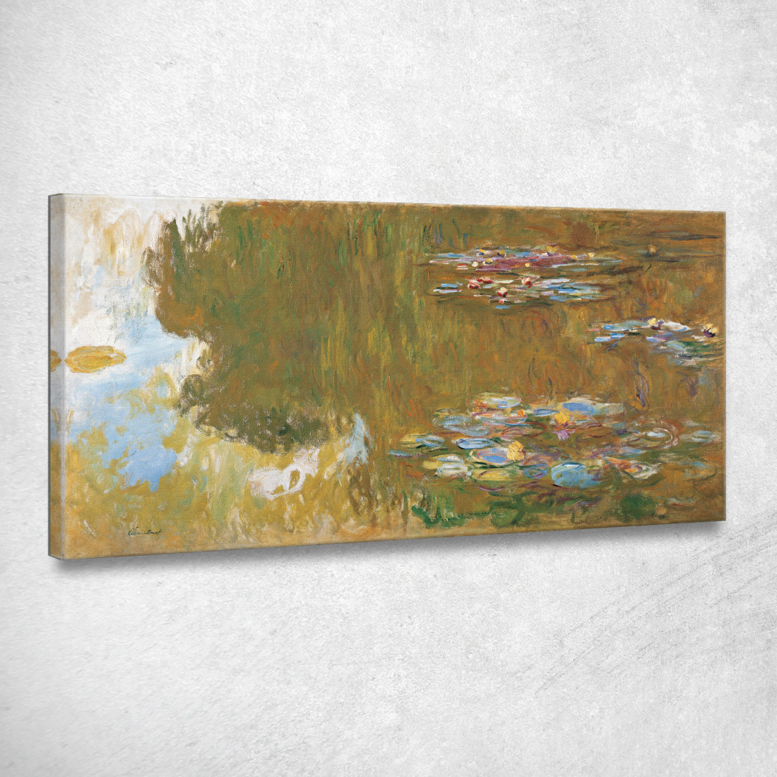 Lo Stagno Delle Ninfee Claude Monet mnt341 quadro stampato su tela Lo Stagno Delle Ninfee Claude Monet mnt341 quadro stampato su tela