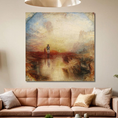 La Guerra Dell'Esilio E Della Patella Della Roccia Joseph Mallord William Turner jwt21 quadro stampato su tela