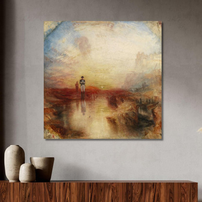 La Guerra Dell'Esilio E Della Patella Della Roccia Joseph Mallord William Turner jwt21 quadro stampato su tela