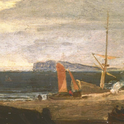 Una Scena Sulla Costa Inglese Joseph Mallord William Turner jwt23 quadro stampato su tela