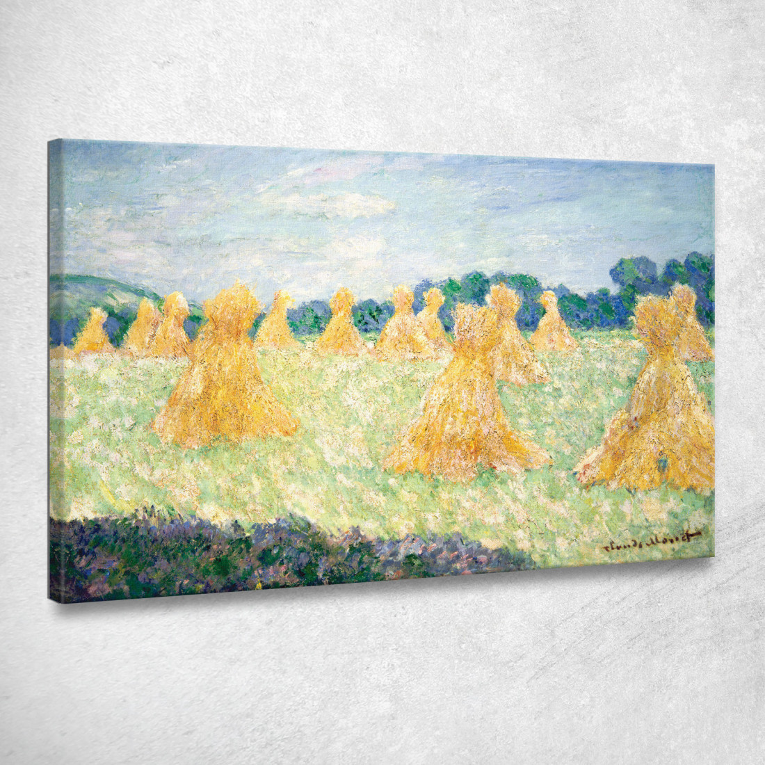 Le Signorine Di Giverny Effetto Sole Claude Monet mnt344 quadro stampato su tela Le Signorine Di Giverny Effetto Sole Claude Monet mnt344 quadro stampato su tela
