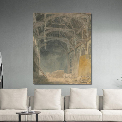 Interno Del Palazzo Di St. John A Eltham Joseph Mallord William Turner jwt61 quadro stampato su tela