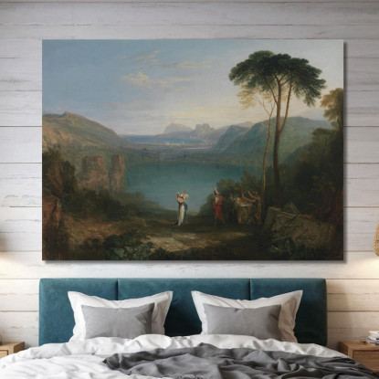 Lago Averno_ Enea E La Sibilla Cumana Joseph Mallord William Turner jwt65 quadro stampato su tela