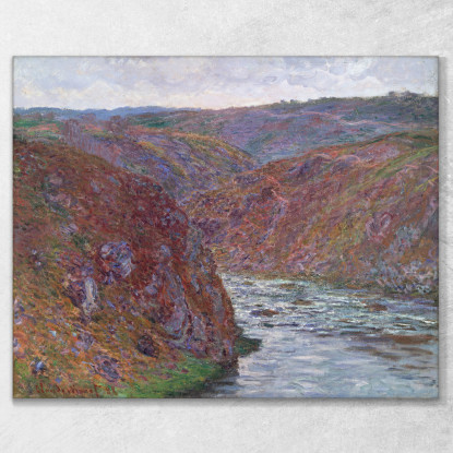 Valle Della Creuse Giornata Grigia Claude Monet mnt348 quadro stampato su tela