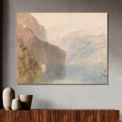 Cappella Di Tell Lago Dei Quattro Cantoni Joseph Mallord William Turner jwt121 quadro stampato su tela