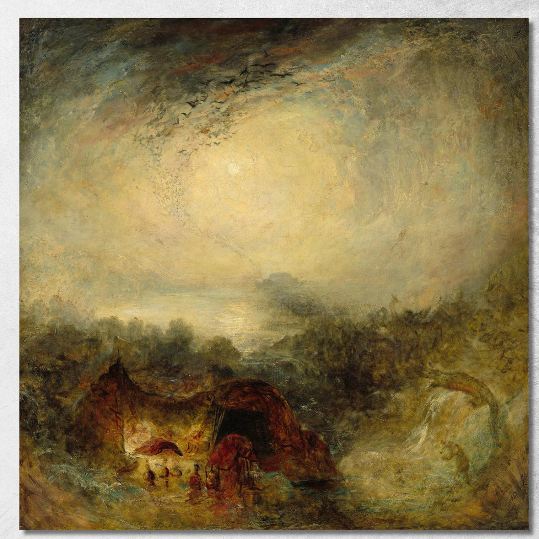 La Sera Del Diluvio Joseph Mallord William Turner jwt127 quadro stampato su tela La Sera Del Diluvio Joseph Mallord William Turner jwt127 quadro stampato su tela