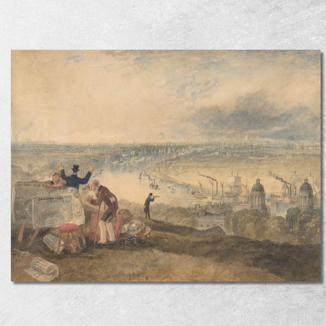 Veduta Di Londra Da Greenwich Joseph Mallord William Turner jwt151 quadro stampato su tela Veduta Di Londra Da Greenwich Joseph Mallord William Turner jwt151 quadro stampato su tela