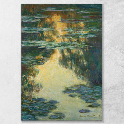 Ninfee 3 Claude Monet mnt360 quadro stampato su tela