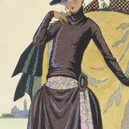 Lei E Lui George Barbier gbb35 quadro stampato su tela