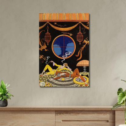 Falbalas E Fronzoli Pigrizia Pigrizia George Barbier gbb43 quadro stampato su tela