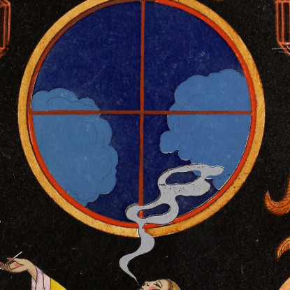 Falbalas E Fronzoli Pigrizia Pigrizia George Barbier gbb43 quadro stampato su tela