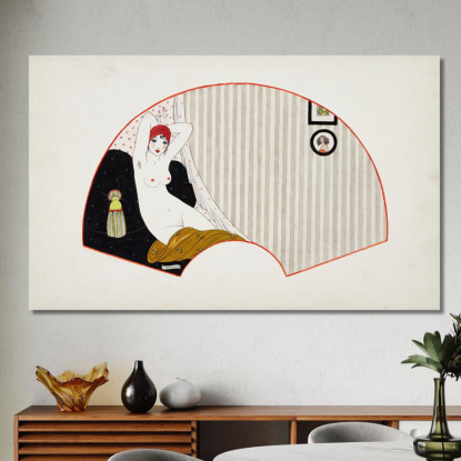 Donna Nuda Su Un Divano George Barbier gbb54 quadro stampato su tela