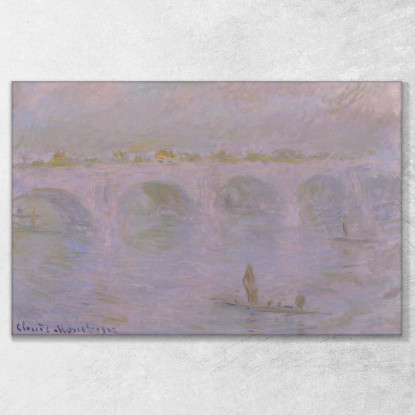 Ponte Waterloo A Londra Claude Monet mnt366 quadro stampato su tela