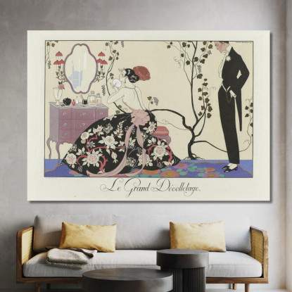 Gioia Di Vivere La Felicità Del Giorno O Le Grazie Della Moda George Barbier gbb64 quadro stampato su tela