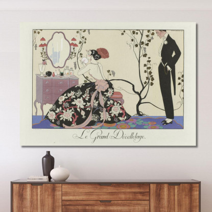 Gioia Di Vivere La Felicità Del Giorno O Le Grazie Della Moda George Barbier gbb64 quadro stampato su tela