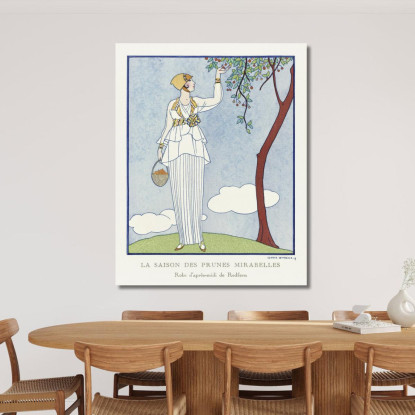 Abito Da Pomeriggio Mirabelle Plum Season Redfern George Barbier gbb87 quadro stampato su tela
