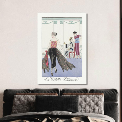 La Toilette Deliziosa George Barbier gbb89 quadro stampato su tela