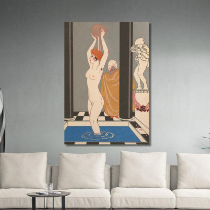 Il Bacino George Barbier gbb90 quadro stampato su tela