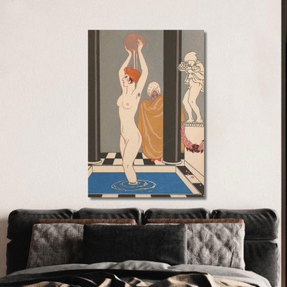 Il Bacino George Barbier gbb90 quadro stampato su tela