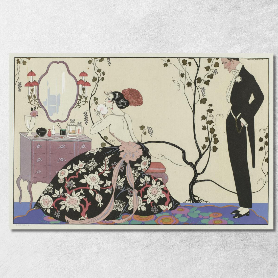 Il Gran Décolleté George Barbier gbb105 quadro stampato su tela